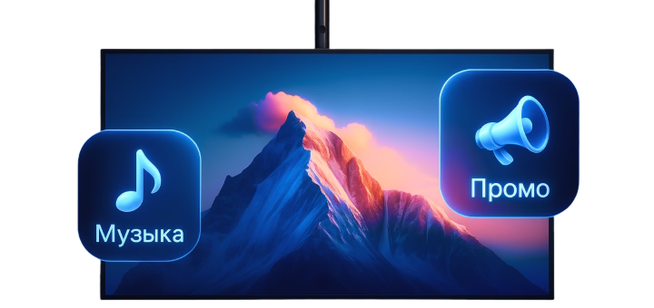 Интеграция видеобрендинга с музыкой и рекламой с синхронизацией трансляций